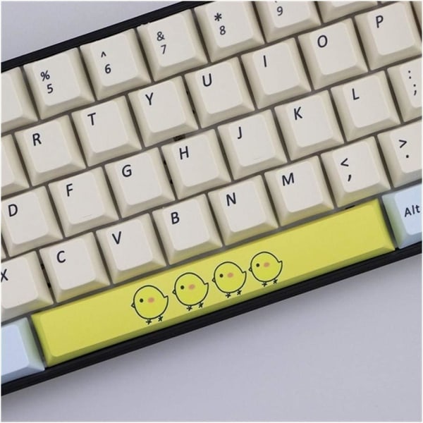 PBT Five Sides Dye-subbed Space Bar 6.25U Profil Keycap för mekaniskt tangentbord (Färg: KIT 4)