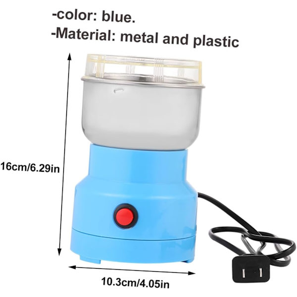 1 st Malmaskin Mat Elektrisk Kaffebönpulver HushållsElektrisk Lök Eletric Kaffeböna Matberedare Plastkross