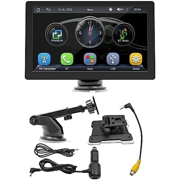 9-automatisk IPS-pekskärm, bärbar bilradio, trådlös, CarPlay, Android Auto