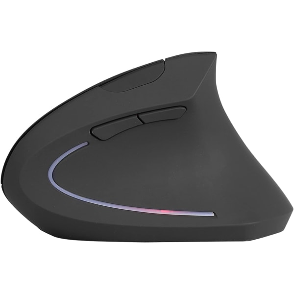 Joystick Mus Vertikal Mus Abs 2.4Ghzical 1600Dpi Wirelessomic Vertikal Gaming Mouse Non Delay För PC Laptop Svart (Svart)