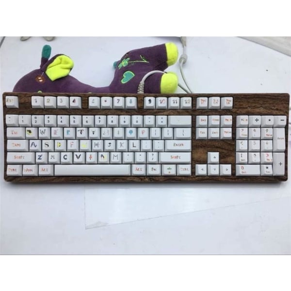 108 nycklar PBT Dye Sublimation Magic Animal Keycaps Printed Mekaniskt tangentbord Key Cap Profile