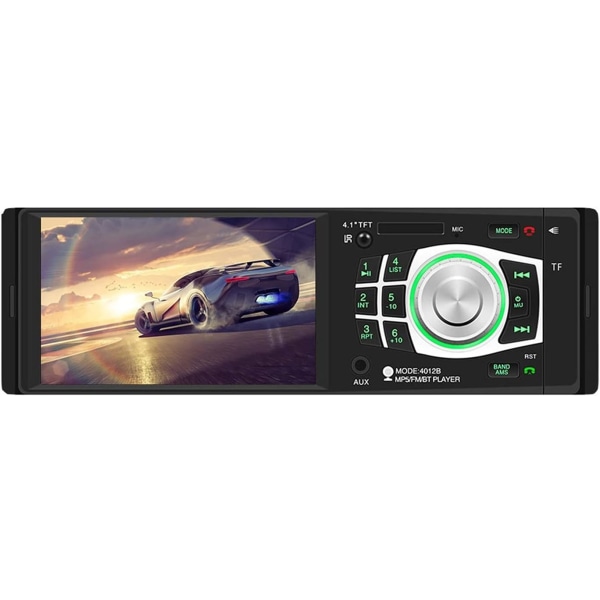 Biladapter 4012B Audio Radio FM TF USB AUX Stöd Biltillbehör 4.1" Bil MP5-spelare Bluetooth Stereo In-dash 7 färger Bakgrundsbelysning