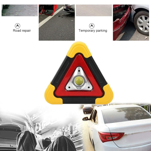 Bilvarningsvinkel Lampagulo Emergencia Auto Abs Plast Bilvarningsvinkellampa Nödfunktionsarbetslampa Blinkande Skylt Borttagningsverktyg