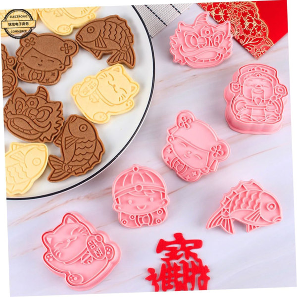 1 Form Bakning Månnyår Cookie Cutter Rolig Cookie Cutter Year of the Rabbit Molds Form Djurkakor Kex