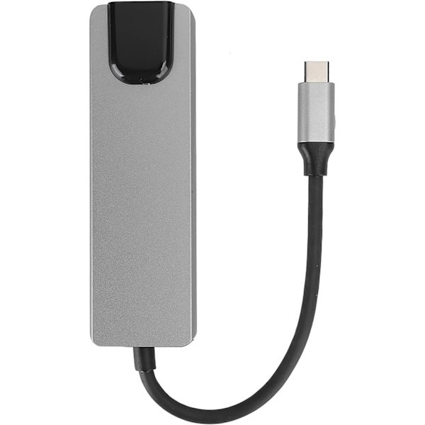 Digital analog dockningsstation Displaylink 5 i 1 typ-C-nav aluminiumlegering 5 i 1 typc-hub till hdmi-adapter 4K typc till gigabit Ethernet Rj45