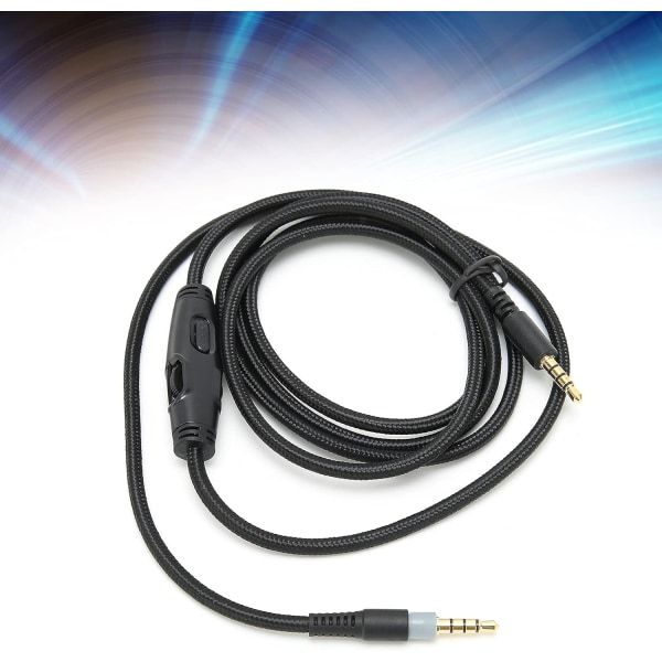 Volymkontroll Cloudx Alpha Cable Jack Hörlurar Mic Cloud Wire Ersättning reserv- och hörlurskabel 3,5 mm hane till hane förlängningssladdar för Hyperx