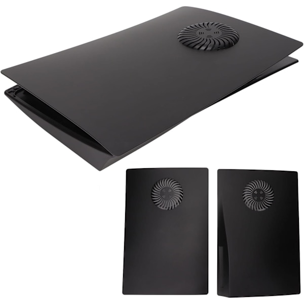 PS5-plattor Byte av frontpanel Abs-frontskivor för PS5 damm- och reptålig cover med kylflänsport för PS5-skiva