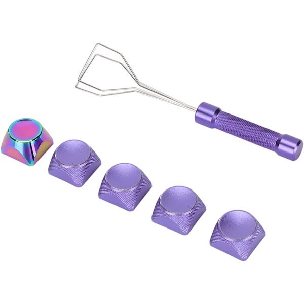 Metallnyckelkapslar Guldnyckelkapslar Aluminiumlegering 5st Metallnyckelkapslar Special Touch Färgplätering Vackra texturer Dekorativa Xda Keycaps Forhanical