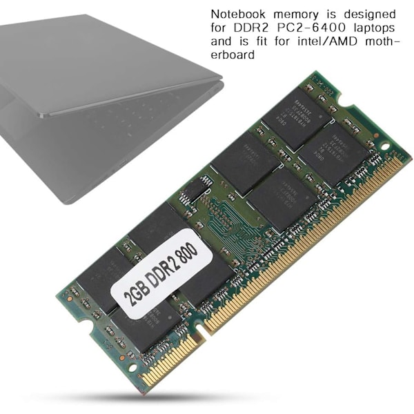 Pc2 6400S 666 4G Pc2 6400S 6400S 666 12 A0 Ddr2 2G 800Mhz För Pc2 6400 Notebook Fullt Cfor OMPatible Memory För Intel Amd 200Pin