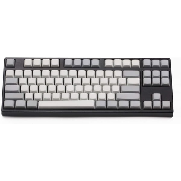 Tangentkapslar Blank PBT för switchar 61 87 108 112 142 Knappar för switchar Mekaniskt tangentbord (axelkropp: ljusgrå grå, färg: 142 knappar)