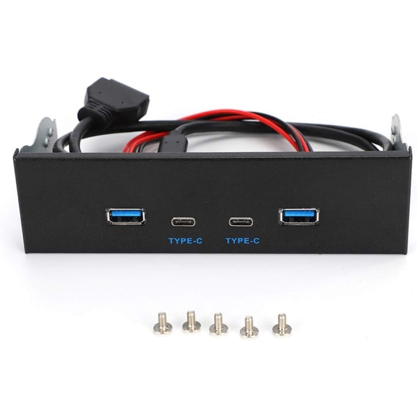 Frontpaneladapter USB C Typ E USB 3.1 Frontpanel Usb3.1 Gen2 Frontpanel 10G Optisk enhet Usb3.0 2.0 Typ C Typ E Panel Cför OMPuter delar