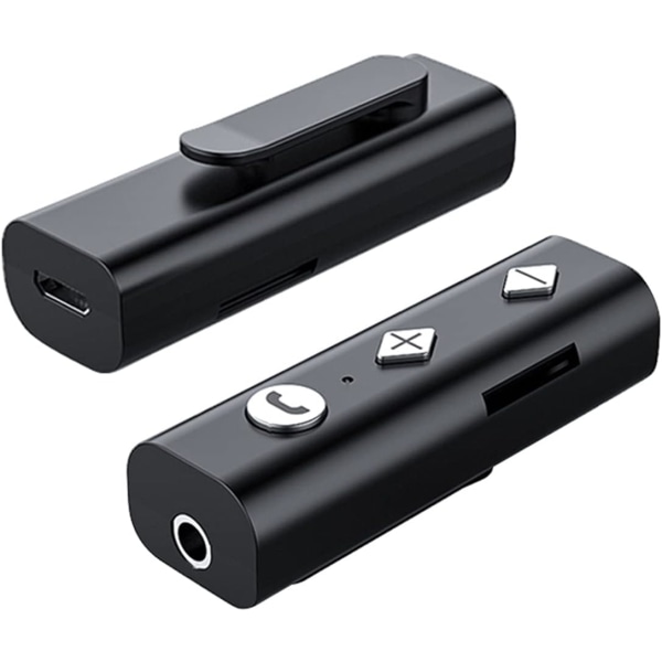 Biladapter Bluetooth 5.0 Audio Receiver Stereo Musik Bil Trådlös Adapter 3,5MM AUX TF Jack Mini Portable För Bilsats Högtalarhörlurar