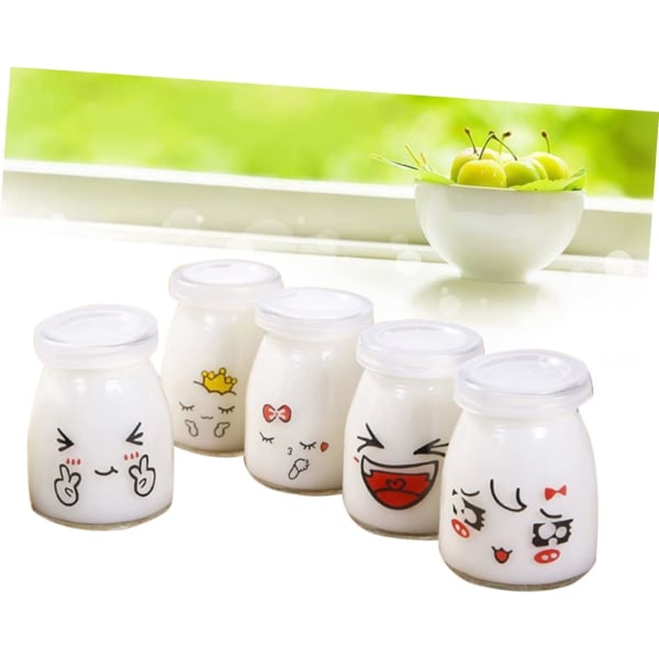 10 st Mousseburkar Yoghurtmakare Puddingkoppar Yoghurtmakareburkar Yoghurtburkar glas dessertburkar Glasyoghurtbehållare Parfaitkoppar Gelékopp