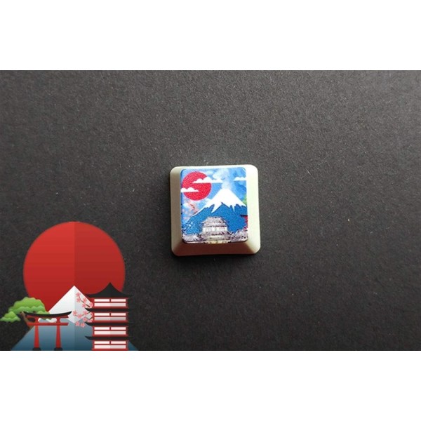1 stycke anpassad förtjockad PBT Dye Sublimation Key Cap Mekanisk tangentbord Keyboard R4 Höjdprofil (Färg: Modell 7)