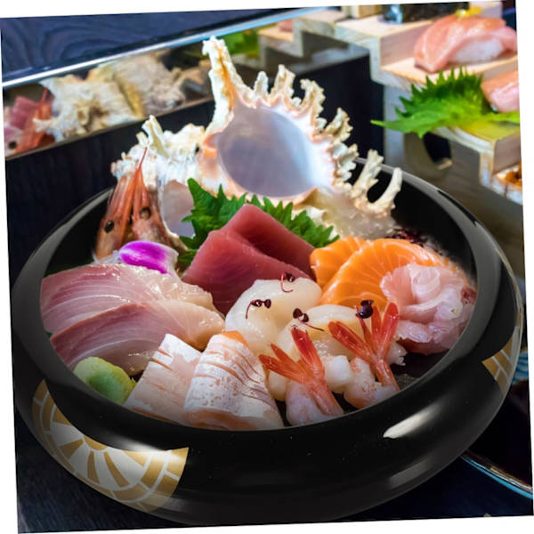 servis bestick Sashimi Tallrik Hem Sushi Tallrik Praktisk Sushi Tallrik Sushi Serveringsbricka Sushi Container Sushi Display Tallrik Japansk Sashimi Maträtt