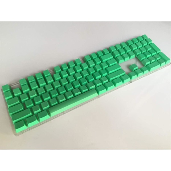 Side Print Blank 108 Layout Tjock PBT Keycap Röd Gul Grön För switchar Mekaniskt speltangentbord (axelkropp: print, färg: grön)