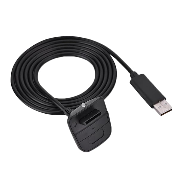 Laddningskabel USB laddare i ren koppar för Microsoft för Xbox 360 trådlös handkontroll USB -laddare Snabbladdningskabel (Vit) (svart)