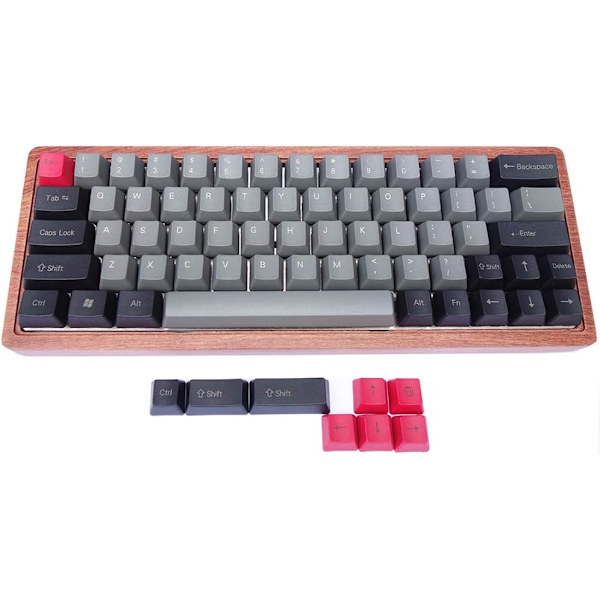 Tangentkapslar för XD60 XD64 DZ60 GK64 Passar med omkopplare av mekaniska tangentbord (färg: svart mörkgrå2)