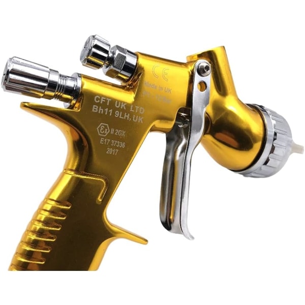 Airbrush Kit Paint Spray Gun Pro Lite Hvlp Spray Gun TE20/T110 1,3 mm munstycke Airbrush Paint Gun Spray Paint Airbrush Paint Gun (Färg: Svart