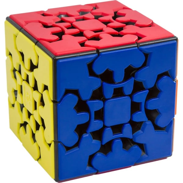 Gear Rubik's Cube Gear Tredje ordningens 3D specialformade Rubik's Cube Color Box Förpackning innehåller handledning pedagogiska leksaker