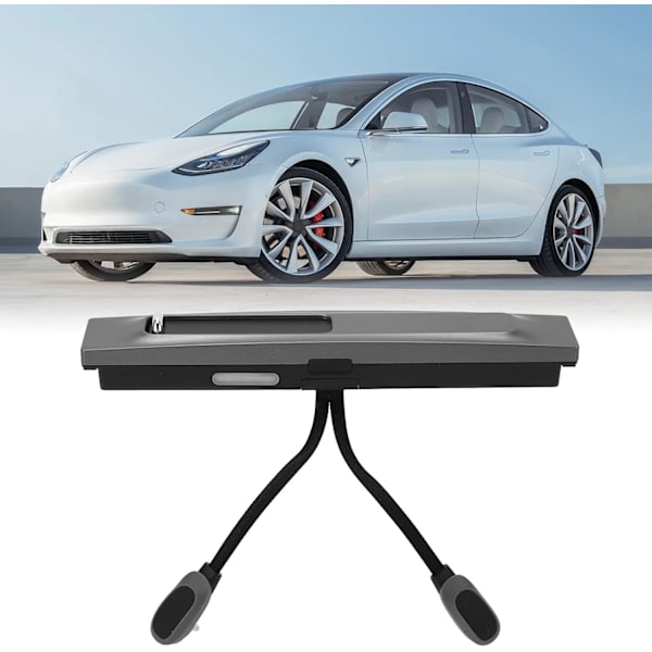 Tesla Model Y 3 Dockningsstation 4 i 1 USB Hub Center Console Adapter Multi Port Expansion Dock Smart Sensor Kabel Laddare Powered Splitter Extension