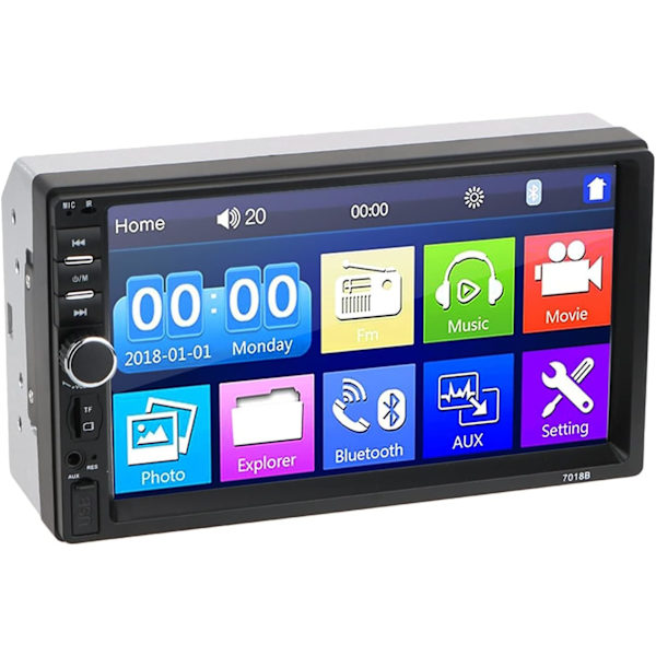 Bluetooth ljudadapter 2Din Auto Car Radio Player Pekskärm HD Multimedia Player Car Reversing Display 7010B /7012B/7018B Car 7" MP5/FM