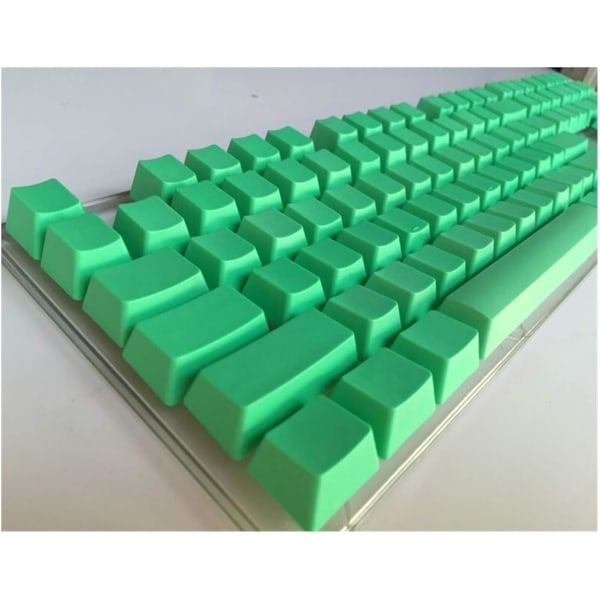 Side Print Blank 108 Layout Tjock PBT Keycap Röd Gul Grön För switchar Mekaniskt speltangentbord (axelkropp: print, färg: grön)