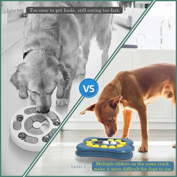 Husdjursmaterial Pedagogiska leksaker för hundar för att lindra tristess Interaktiva pedagogiska matningsleksaker