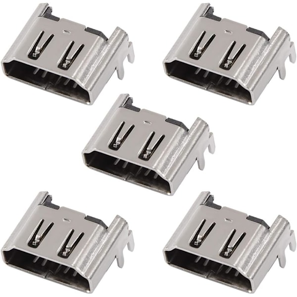 Ps4 Hdmi Port Ps4 Hdmi Port Ersättningssats Aluminiumlegering Silver 5 Styck Hdmi Port Interface Kontaktuttag För Sony Playstation 4 Ps4 1000 1100 1200