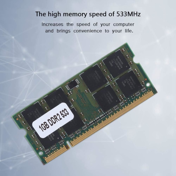 1Gb Ddr2 1Gb Ddr2 533Mhz 200Pin För Laptop Moderkort Dedikerat minne Helt kompatibelt 1Gb Ddr2-533 Cl4