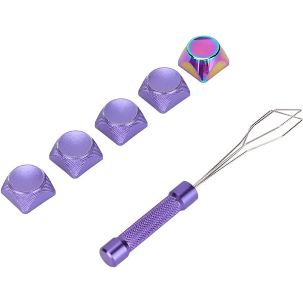 Metallnyckelkapslar Guldnyckelkapslar Aluminiumlegering 5st Metallnyckelkapslar Special Touch Färgplätering Vackra texturer Dekorativa Xda Keycaps Forhanical