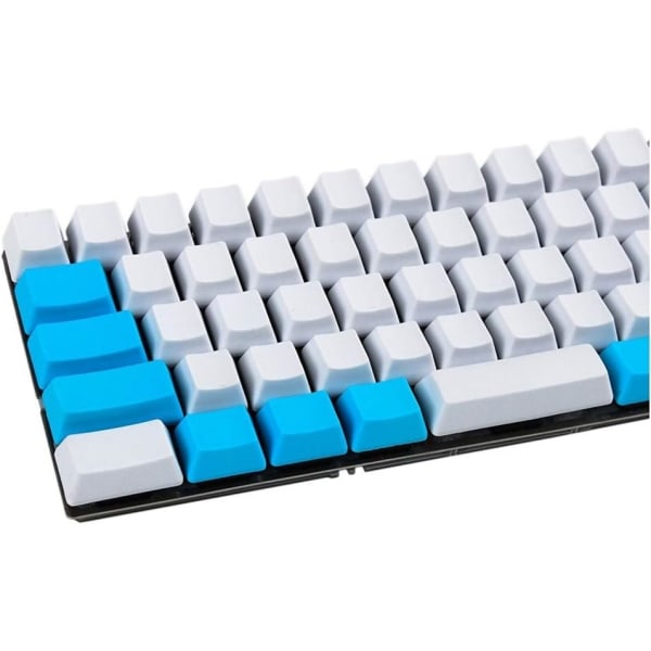 Keyset Tjock PBT Profile Keycaps Carbon Flerfärgad för Filco Minila YD60M Mekaniska tangentbord (axelkropp: Färg 2 blank, färg: 67 tangenter)