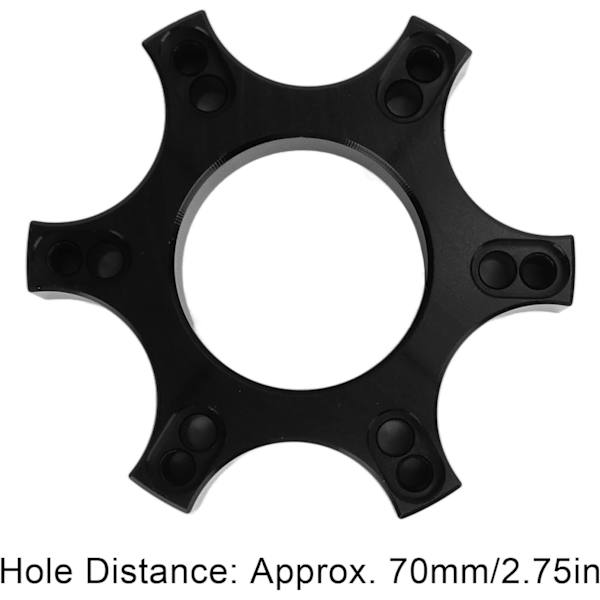 Ratttillbehör Rattadapterplatta Aluminiumlegering 70 mm mellanlägg för Thrustmaster T300RS med 13‑14 tums ratt