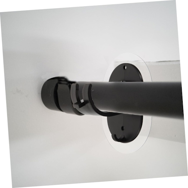 2st Sticky Hook Ingen stansning Självhäftande krokhållare Duschgardinklämma Hängande fäste Plast spikfri stång Gardinram tvärstång spikfri gardin