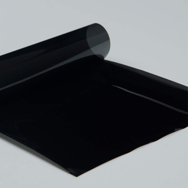 Bilfönsterfilm 100cmx500cm Svart Bilfönstertonsfilm 2mil 10% VLT 99% UV-säker Nano Ceramis Solskyddande nyans Värmereducerande klistermärke Bil