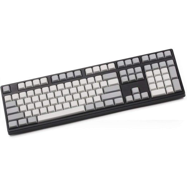 Tangentkapslar Blank PBT för switchar 61 87 108 112 142 Knappar för switchar Mekaniskt tangentbord (axelkropp: ljusgrå grå, färg: 142 knappar)