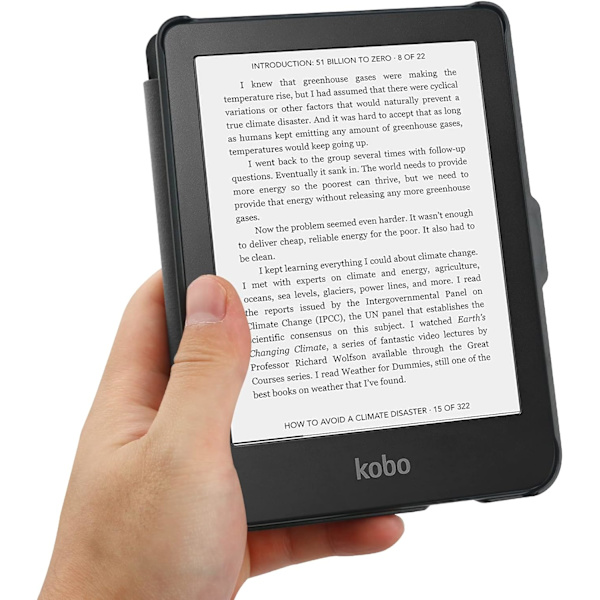 Slimshell- case för 6" Tolino Shine 4 (2022) / Kobo Clara 2E (2022) släppt, Slim Fit Stand Cover med Auto Sleep/Wake för Kobo Clara 2E 6-tums-bibliotek