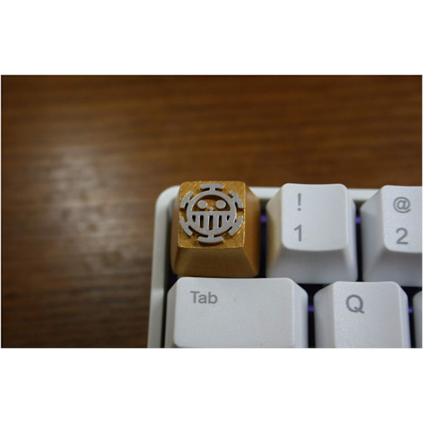 1 st Harts Handgjorda Key Cap 3D Stereoskopisk Mekanisk Tangentbord Keycap För ONE PIECE Death Doctor (Färg: Orange)