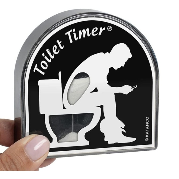 Toalett Timglas Fem-minuters toalett Shape Timer Stress Relief Tool man