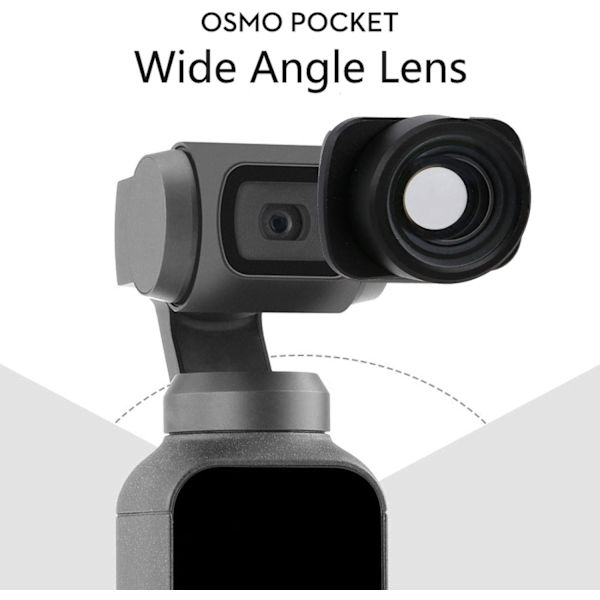 Vidvinkelobjektiv POCKET 2 Vidvinkelobjektiv Bärbar handhållen kamera Distorsionsfri vidvinkelobjektiv PRO för OSMO POCKET 2