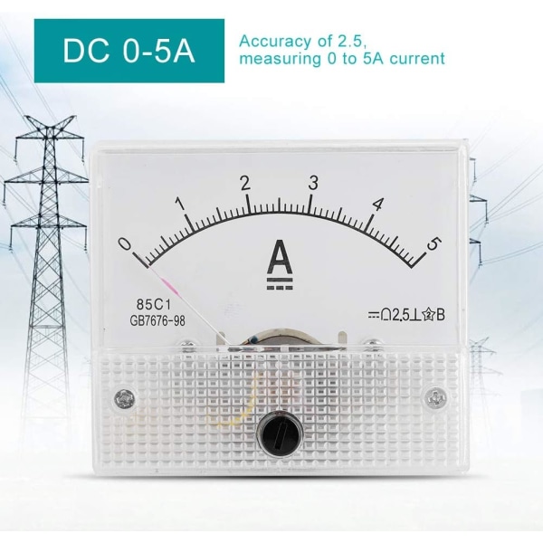 20 Volt Analog DC Voltmeter Spänningsmätare Plast DC 0 15V DC Analog 85C1 Ström Voltmeter Spänning 2,5 Noggrannhet Spänning Analog Voltmeter Panel (Flöde