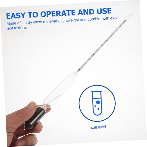 Densitetsmätare Akvarium Salinometer Vattenmätare Testad Lönnsirap Hydrometer Hydrometer Vetenskaplig åtgärd Inspektera enhet Akvarium Areometer Saltlösning