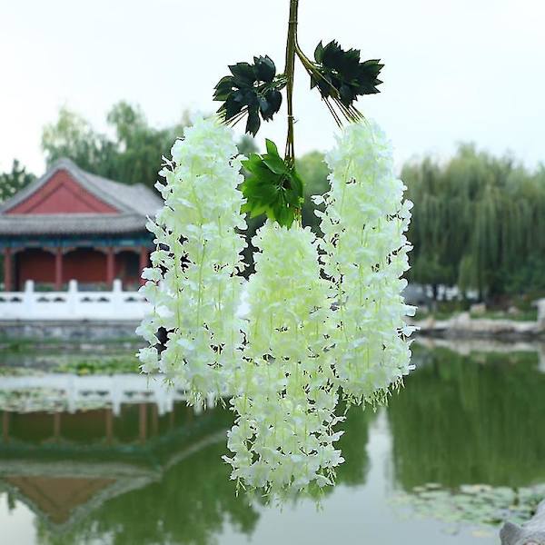 12st konstgjorda blommor Fake Wisteria Simulation Vine