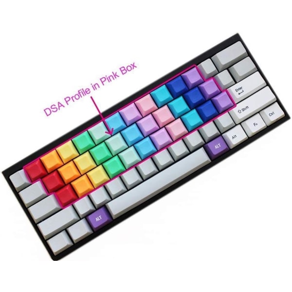 Tangentkapslar Blank PBT för switchar Gateron switchar Kailh switchar för mekaniska tangentbord (Färg: 136st)