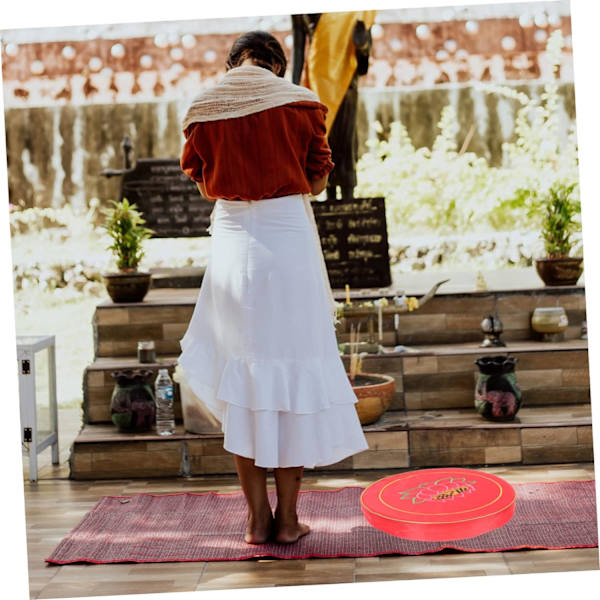 1 Set Rundsits Yogamatta Meditationstillförsel Dekorkudde Buddha Worship Kudde Golvkuddar Meditationskudde för Golv Yogakudde Bekväm