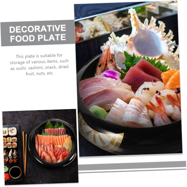 servis bestick Sashimi Tallrik Hem Sushi Tallrik Praktisk Sushi Tallrik Sushi Serveringsbricka Sushi Container Sushi Display Tallrik Japansk Sashimi Maträtt