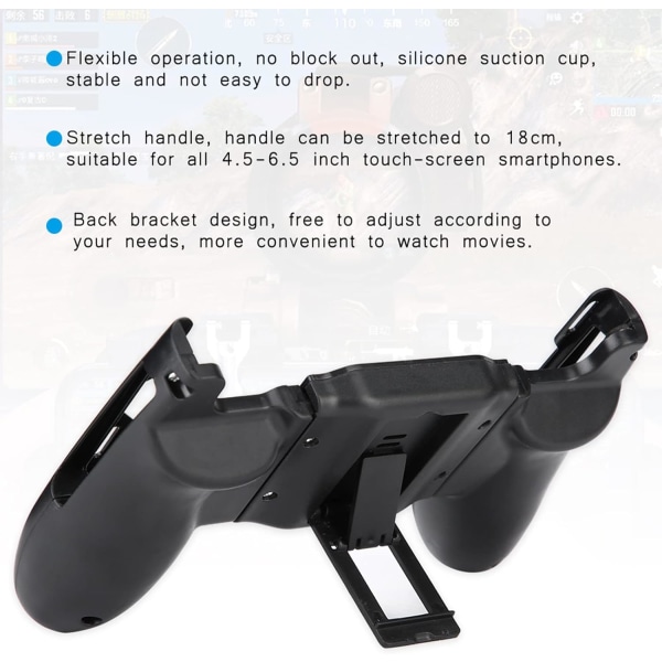Mobile Game Controller Telefon Game Grip 6.5 Abs 3 In 1 Portabel Universal Mobiltelefon Gamepad Hållare Teleskopisk Gamepad Controller