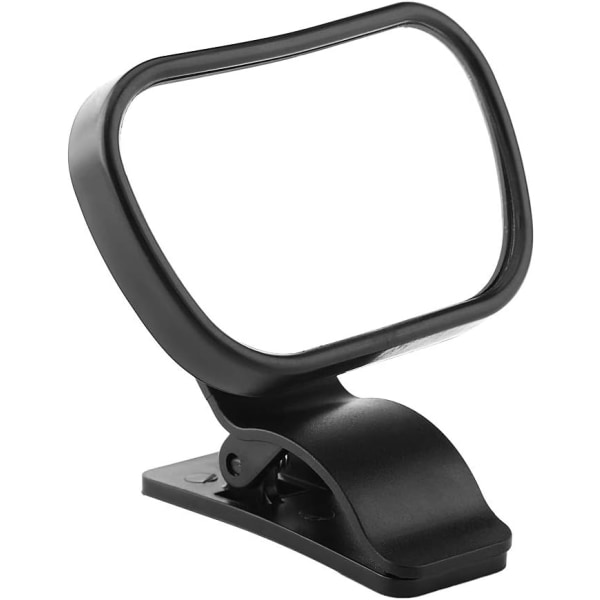 Spegel, Baby Car Mirror, 1 St. Justerbar Bil Baby Barn Baksäte Bakre säkerhetsspegel med sugkoppsklämma Svart