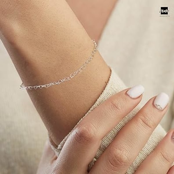 Hjärtarmband för kvinnor i 925 sterling silver