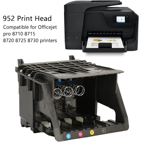 Hp Officejet Pro 8710 Printhead Printer Head Replacement Abs 952 Print För 8715 8720 8725 8730 Lätt att installera delar